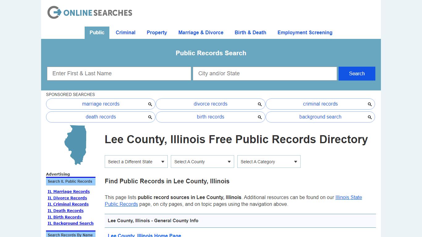 Lee County, Illinois Public Records Directory